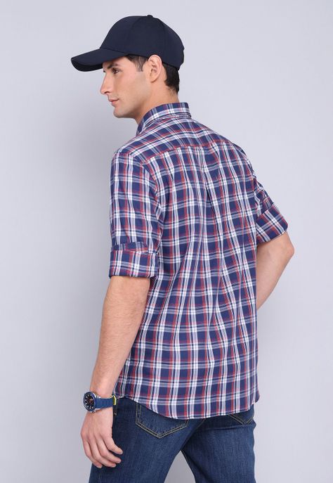 Camisa Cuadros Manga Larga Guy Laroche GLBVF05AZ-3