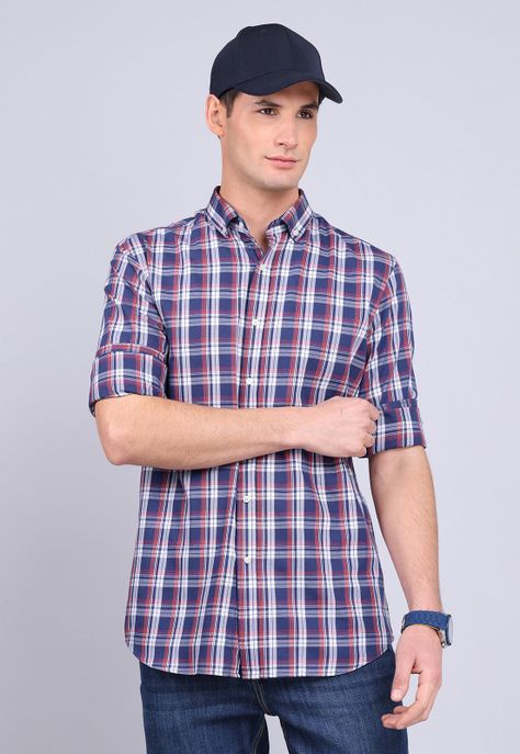Camisa Cuadros Manga Larga Guy Laroche GLBVF05AZ-4