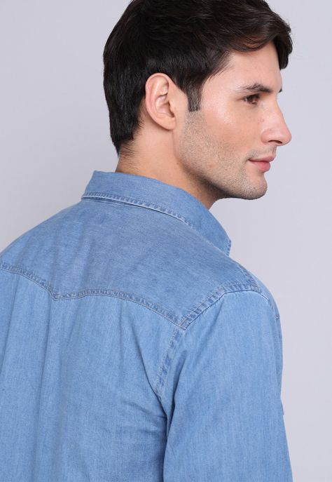 Camisa Denim Manga Larga Soviet BVSHF21DE-4