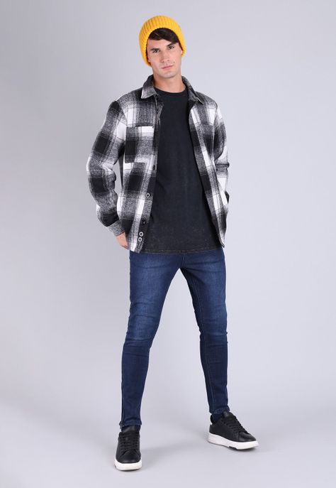 Camisa Oversize Hombre Soviet SCMH813NE-3