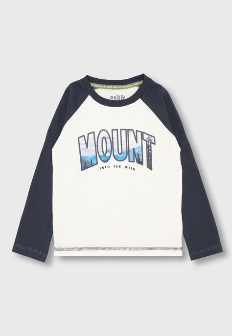 Polera Manga Larga Niño Osito OPOO602NB-0