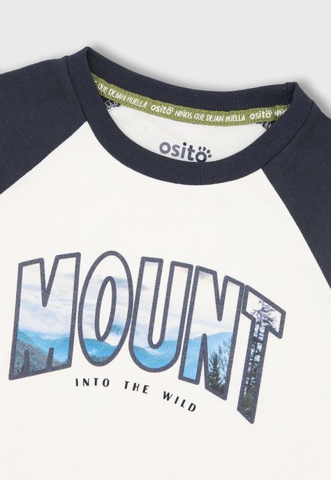 Polera Manga Larga Niño Osito OPOO602NB-2