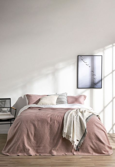 Cubrecama Matelasse King Esprit Rosa-0