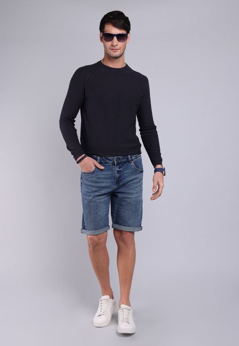 Bermuda Denim Slim Fit Soviet BVSHC90AZ-3