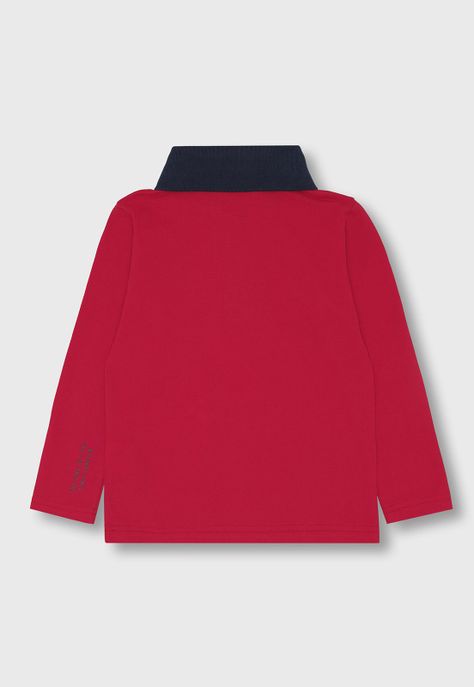 Polera Manga Larga Niña Osito OPOO606RO-1