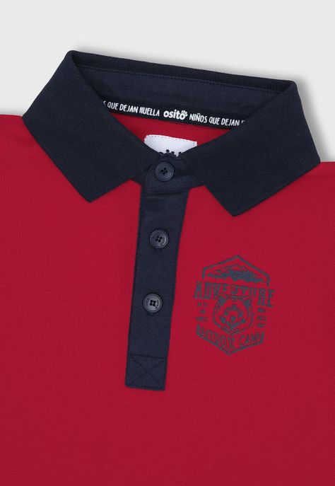 Polera Manga Larga Niña Osito OPOO606RO-2