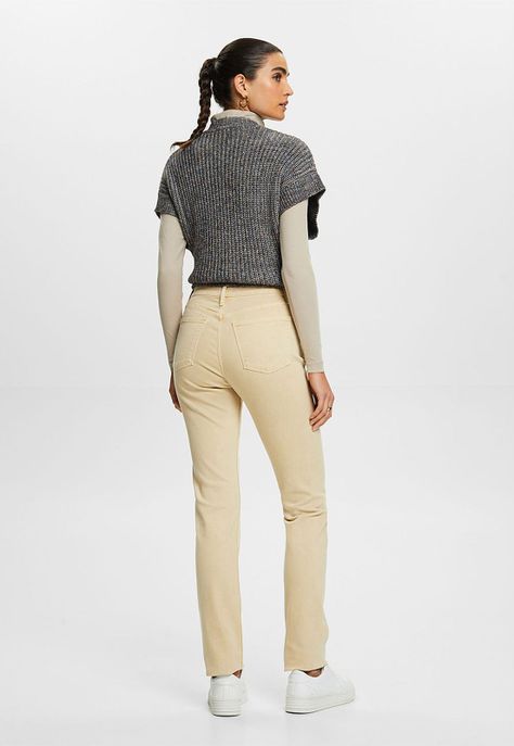Pantalón De Sarga Mujer Esprit-1