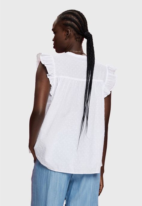 Blusa Fruncida En Mangas Mujer Esprit-1