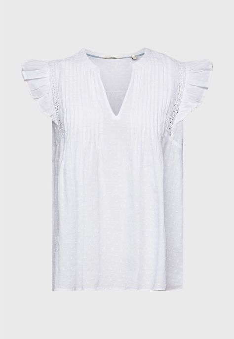 Blusa Fruncida En Mangas Mujer Esprit-3