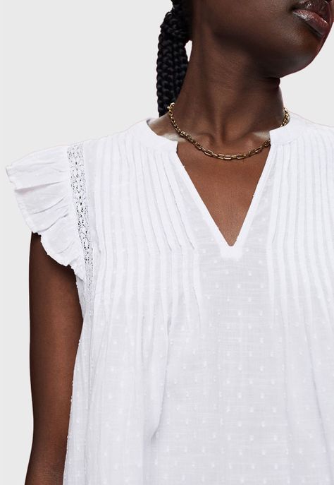 Blusa Fruncida En Mangas Mujer Esprit-2
