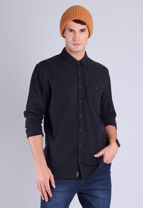 Camisa Manga Larga Hombre Soviet AISHF07NE-0