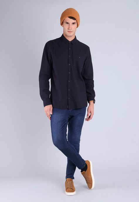Camisa Manga Larga Hombre Soviet AISHF07NE-3