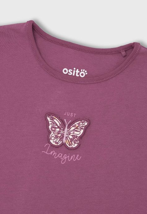 Polera Manga Larga Niña Osito OPOA659PU-2