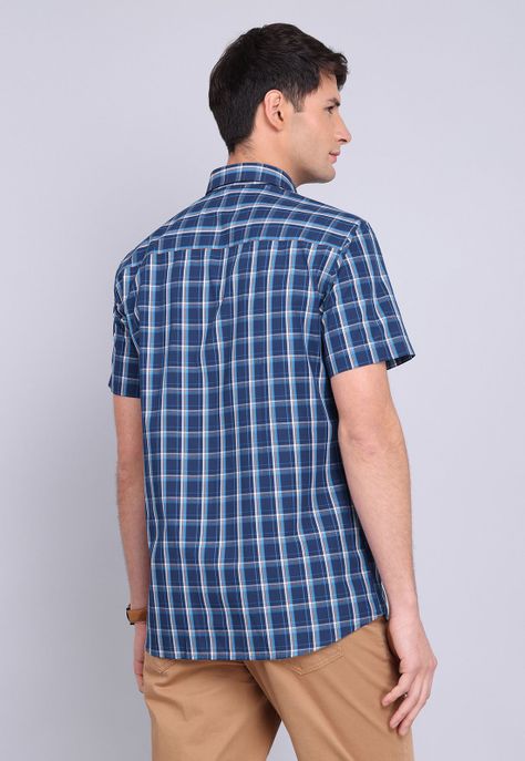 Camisa Cuadros Manga Corta  Guy Laroche GLBVF09NB-1