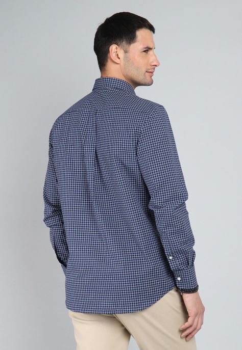 Camisa Cuadros Manga Larga Guy Laroche GLBIF52NB-1
