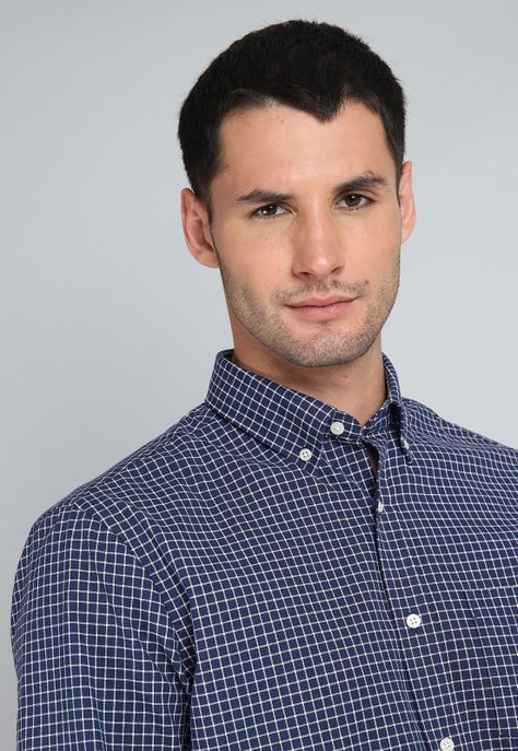 Camisa Cuadros Manga Larga Guy Laroche GLBIF52NB-2