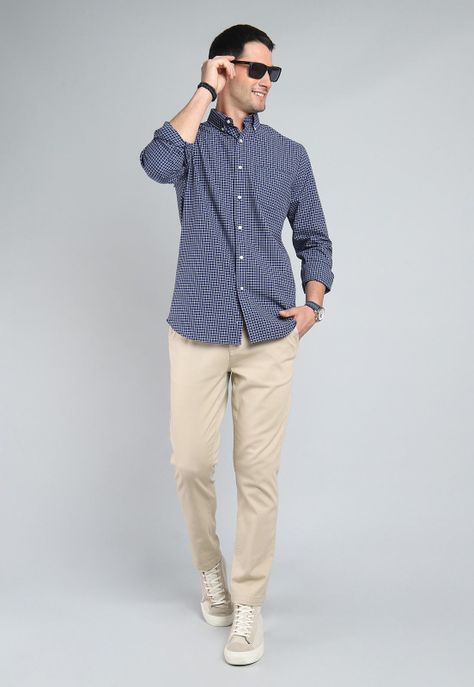 Camisa Cuadros Manga Larga Guy Laroche GLBIF52NB-3