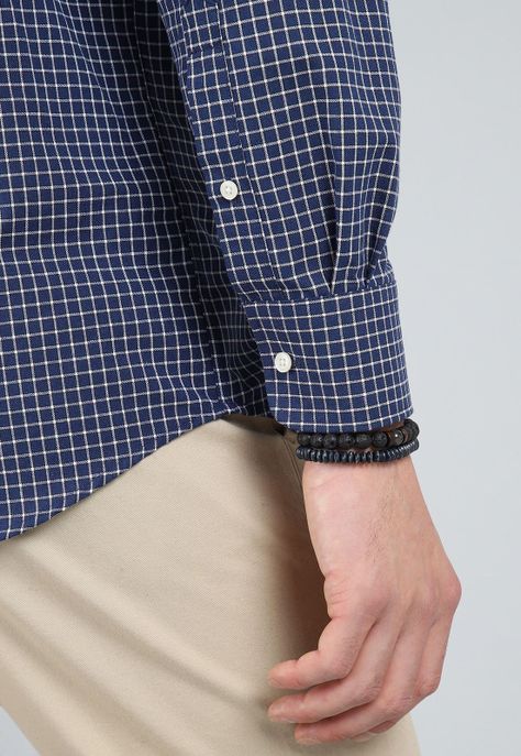 Camisa Cuadros Manga Larga Guy Laroche GLBIF52NB-5