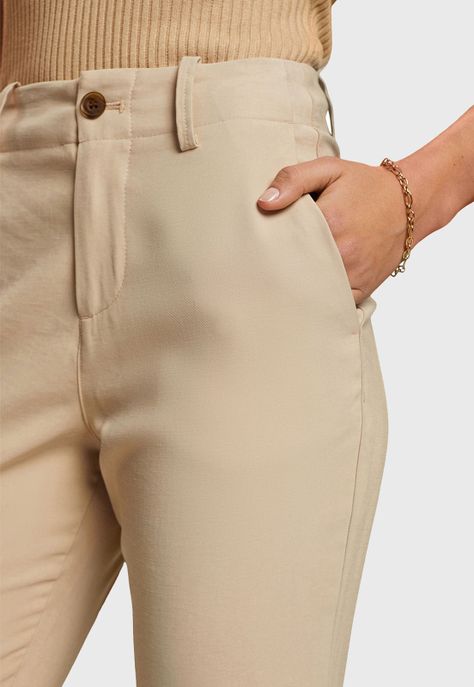 Pantalón Slim con Bolsillos Mujer Esprit 043EE1B330-2