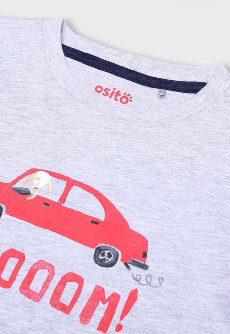 Polera Estampada Niño Osito-2