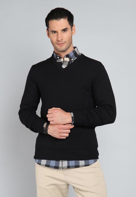 Sweater Cuello V Guy Laroche GLBII40NE-0