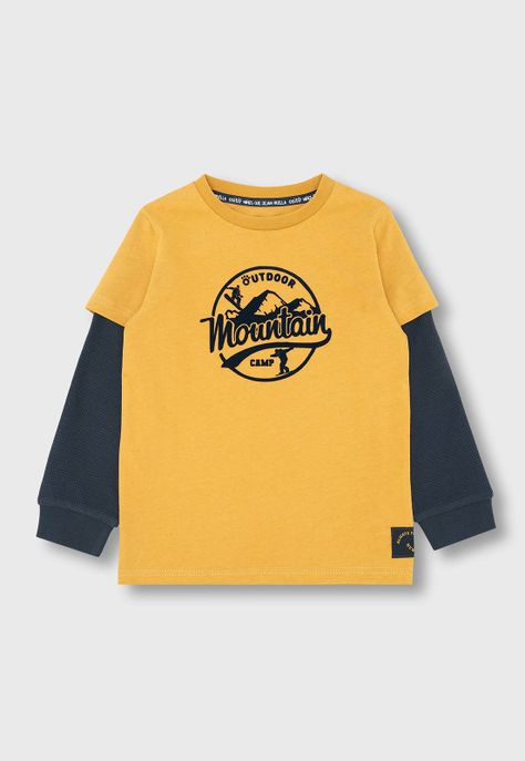Polera Manga Larga Niño Osito OPOO609MT-0