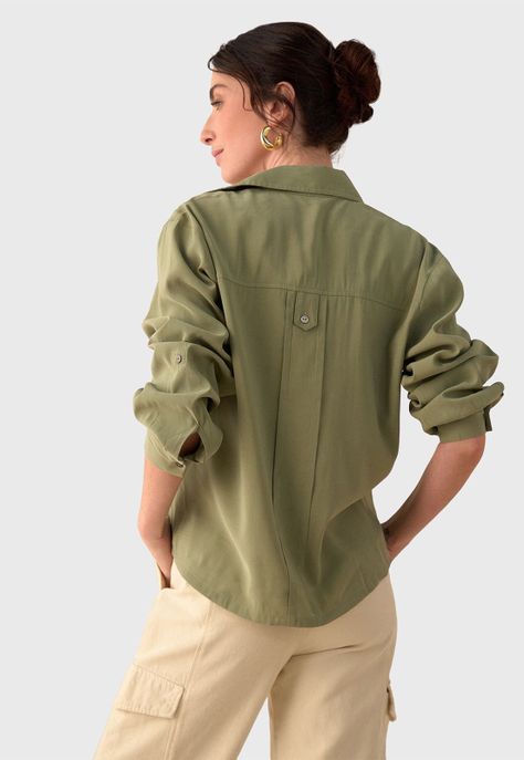 Blusa Manga Larga Mujer Esprit 611G033-1