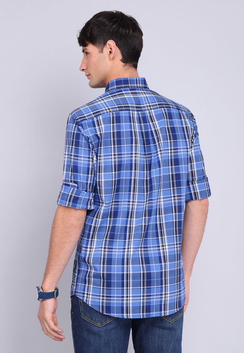 Camisa Cuadros Manga Larga Guy Laroche GLBVF07AZ-3