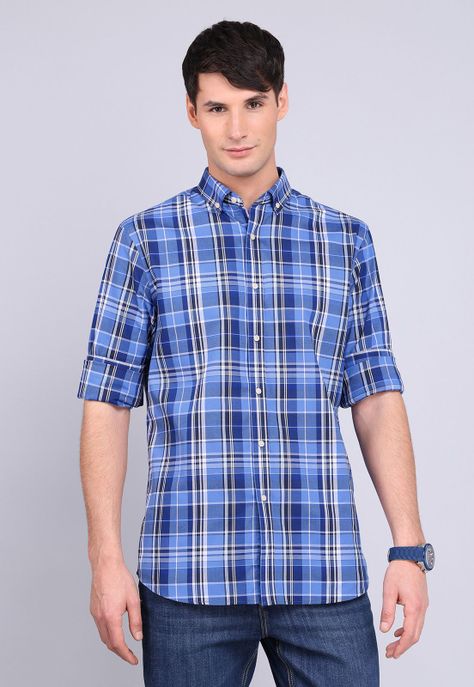 Camisa Cuadros Manga Larga Guy Laroche GLBVF07AZ-4