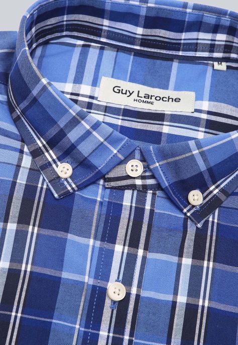 Camisa Cuadros Manga Larga Guy Laroche GLBVF07AZ-5