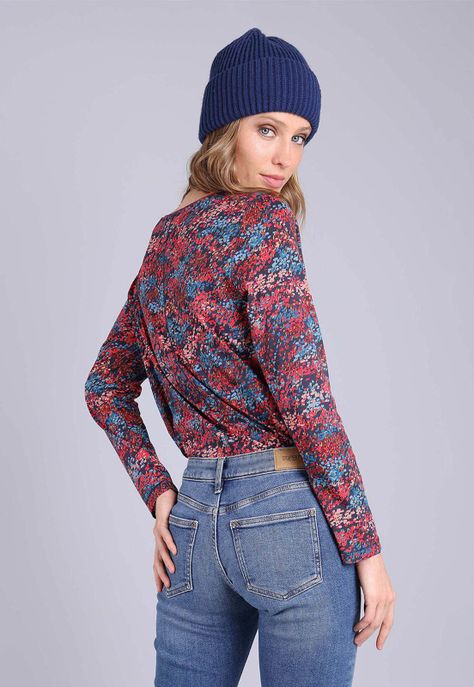 Polera Escote Redondo Con Estilo Estampado Mujer Esprit-1