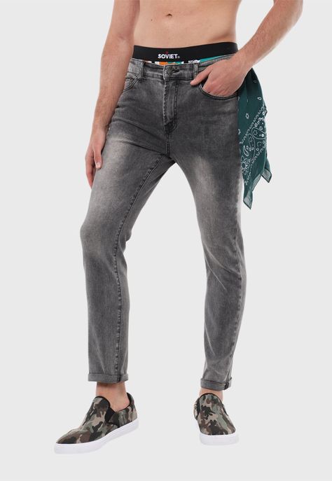Jeans Slim Fit Hombre Soviet-0