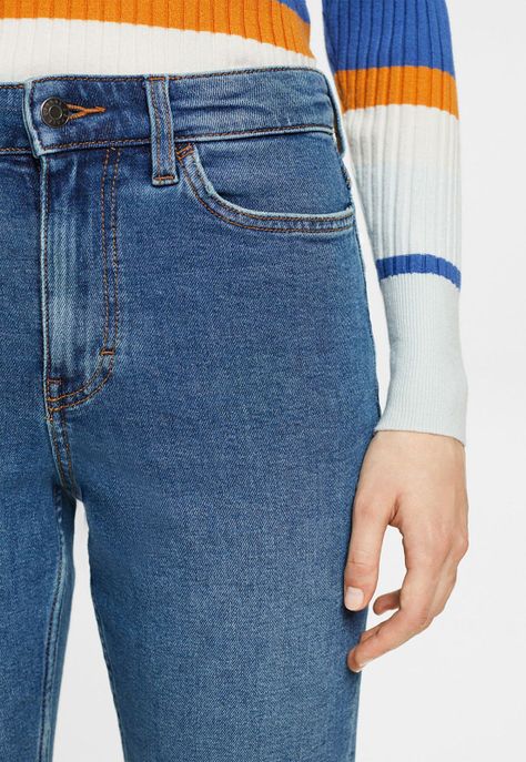 Jeans Straight Mom Fit Mujer Esprit 092EE1B326-2