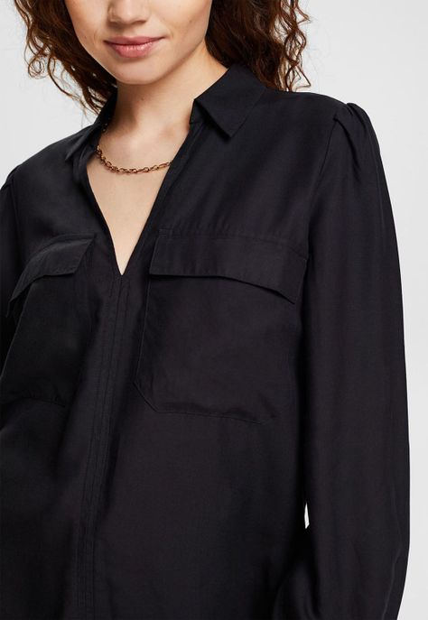 Blusa Con Cuello En V Mujer Esprit-2