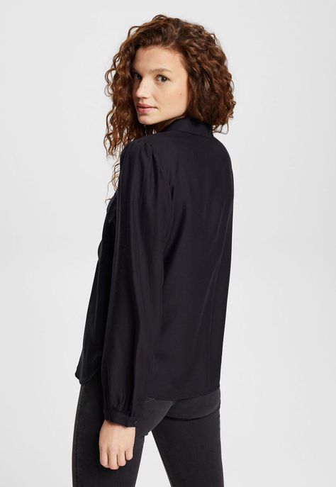 Blusa Con Cuello En V Mujer Esprit-1