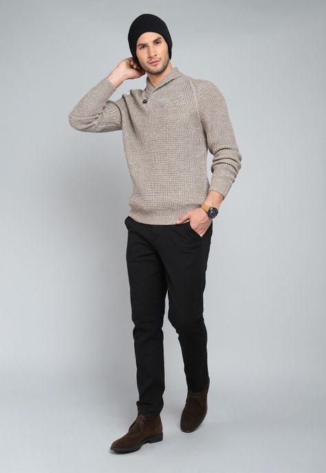 Sweater Cuello Smoking Guy Laroche GLBII47BE-3