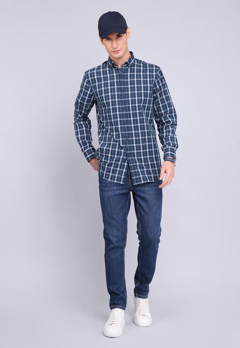 Camisa Cuadros Manga Larga Guy Laroche GLBVF06NB-2