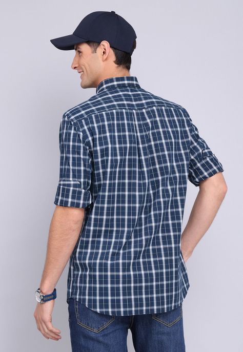 Camisa Cuadros Manga Larga Guy Laroche GLBVF06NB-3