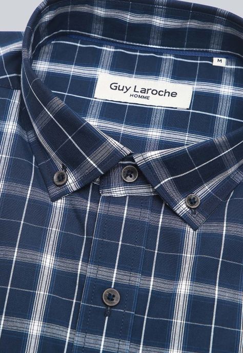Camisa Cuadros Manga Larga Guy Laroche GLBVF06NB-5