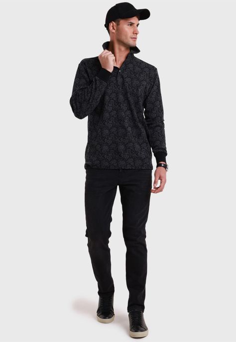 Polera Manga Larga Hombre Guy Laroche-3