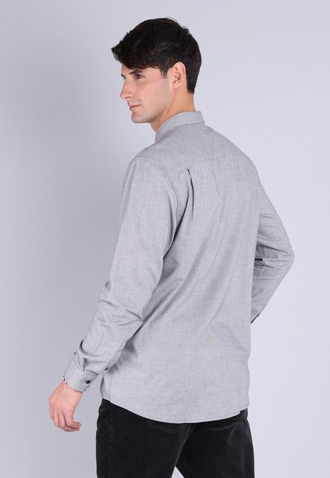 Camisa Manga Larga Hombre Soviet AISHF07GR-1