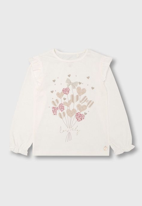 Polera Manga Larga Niña Osito OPOA656EC-0