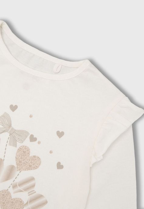 Polera Manga Larga Niña Osito OPOA656EC-2
