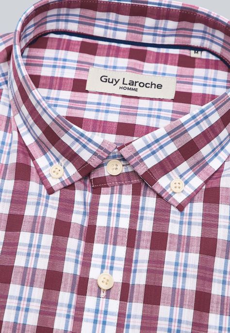 Camisa Cuadros Manga Larga Guy Laroche GLBVF08RO-4