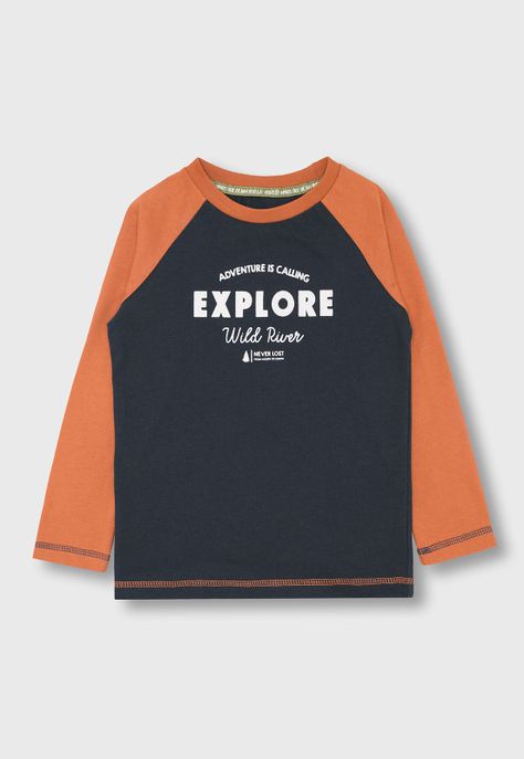 Polera Manga Larga Niño Osito OPOO601NA-0