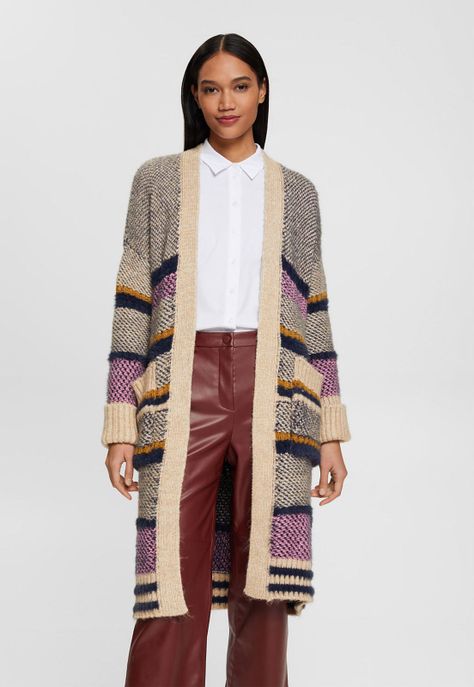 Cárdigan Oversize De Punto Grueso Mujer Esprit-0