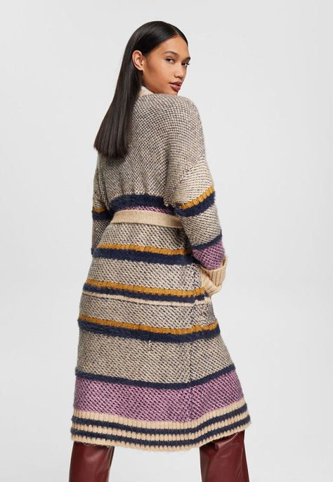 Cárdigan Oversize De Punto Grueso Mujer Esprit-1