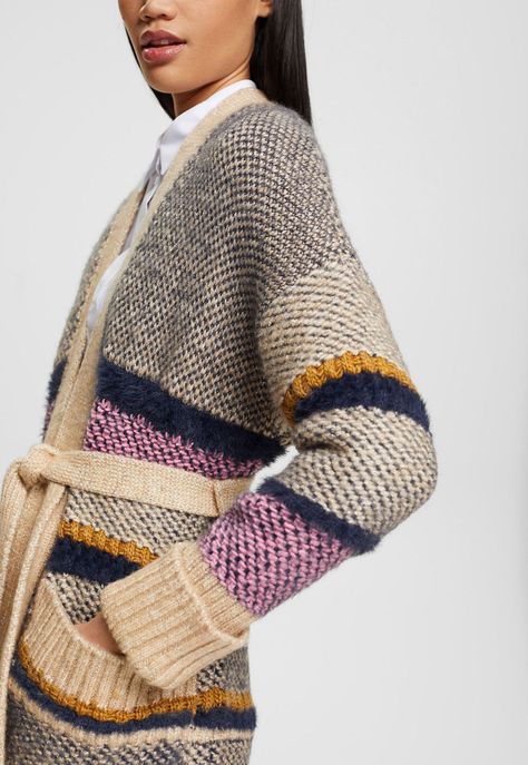 Cárdigan Oversize De Punto Grueso Mujer Esprit-2