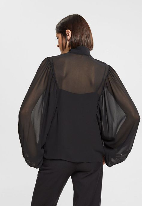 Blusa Amplia De Gasa Mujer Esprit-1