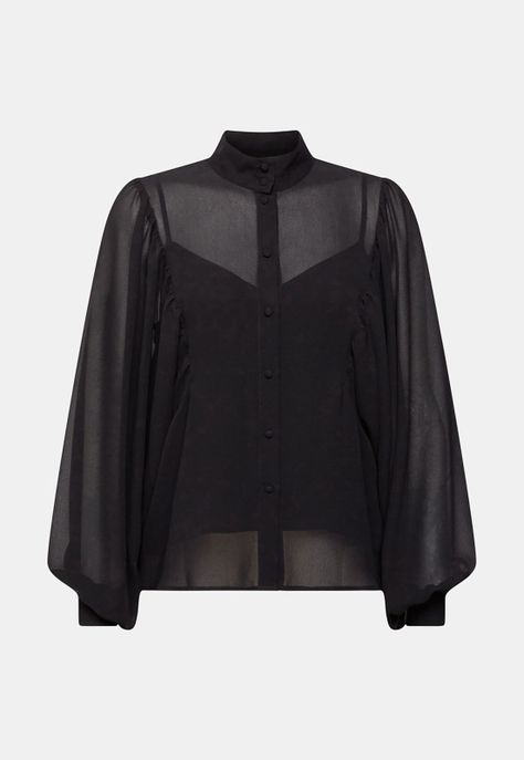 Blusa Amplia De Gasa Mujer Esprit-3